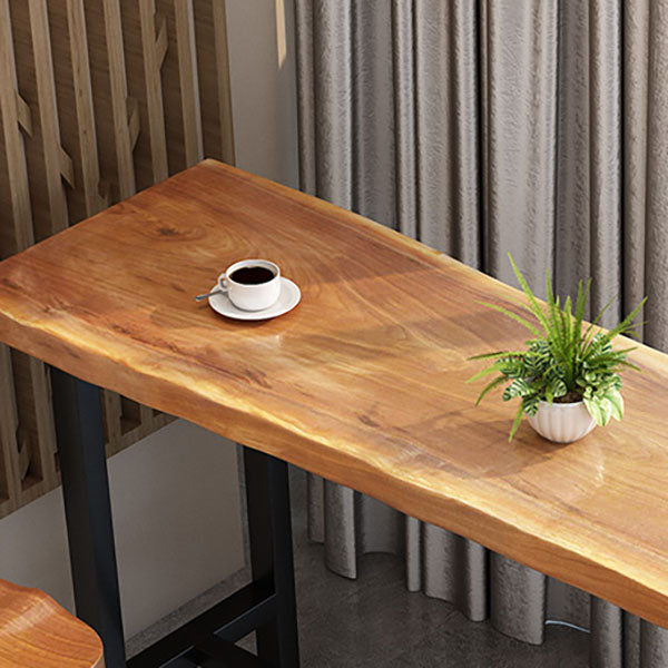 Modern 1/9 Pieces Bar Table Set Rectangle Pine Wood Counter Table with Stools for Balcony Clearhalo 'Bar Furniture' 'furn' 'furn_home_bar_bar_sets' 'Furniture' 'Home Bars & Bar Sets' 'home_bar_bar_sets' 'Kitchen & Dining Furniture' 5797669