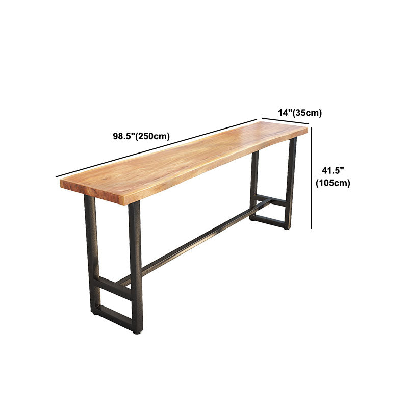 Modern 1/9 Pieces Bar Table Set Rectangle Pine Wood Counter Table with Stools for Balcony Clearhalo 'Bar Furniture' 'furn' 'furn_home_bar_bar_sets' 'Furniture' 'Home Bars & Bar Sets' 'home_bar_bar_sets' 'Kitchen & Dining Furniture' 5797685
