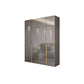 Contemporary Style Wood Wardrobe Gray Colour 1-Drawer Wardrobe Closet for Home Armories & Top Cabinet Clearhalo 'Armoires & Wardrobes' 'armoires_wardrobes' 'Bedroom Furniture' 'furn' 'furn_armoires_wardrobes' 'Furniture' 5797711