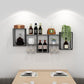 Modern Metal Wine Rack Kit Wall Mounted Wine Holder Rack 7.9" Wide
