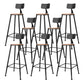 Outdoor Industrial Counter Stool Wood and Metal Black Footrest Bar Stool 8 Piece Set Round Clearhalo 'Bar Furniture' 'Bar Stools' 'bar_stools' 'furn' 'furn_bar_stools' 'Furniture' 'Kitchen & Dining Furniture' 5797872