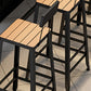 Outdoor Industrial Counter Stool Wood and Metal Black Footrest Bar Stool Clearhalo 'Bar Furniture' 'Bar Stools' 'bar_stools' 'furn' 'furn_bar_stools' 'Furniture' 'Kitchen & Dining Furniture' 5797881