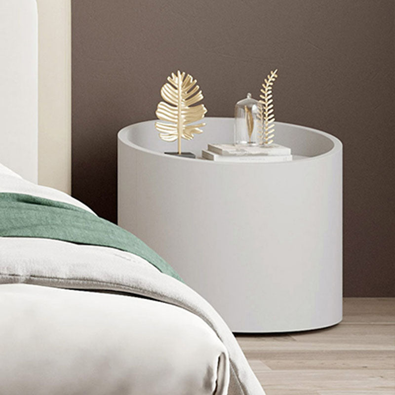 Contemporary Solid Wood Night Table 1 Drawer Bed Nightstand for Bedroom White 1 Piece Clearhalo 'Bedroom Furniture' 'furn' 'furn_night_stand' 'Furniture' 'night_stand' 'Nightstands' 5798002