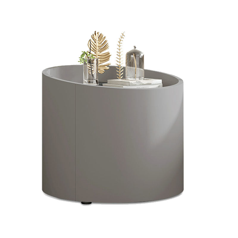 Contemporary Solid Wood Night Table 1 Drawer Bed Nightstand for Bedroom Light Gray 1 Piece Clearhalo 'Bedroom Furniture' 'furn' 'furn_night_stand' 'Furniture' 'night_stand' 'Nightstands' 5798004