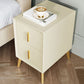 Nightstand Wood Glam 2 Table de nuit du tiroir avec jambes pour chambre à coucher