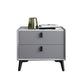 Faux Marble and Solid Wood Nightstand Contemporary Legs Included Bed Nightstand Drawers Clearhalo 'Bedroom Furniture' 'furn' 'furn_night_stand' 'Furniture' 'night_stand' 'Nightstands' 5798058