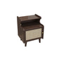 Wicker & Rattan Bed Nightstand Contemporary Night Table for Bedroom