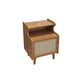 Wicker & Rattan Bed Nightstand Contemporary Night Table for Bedroom