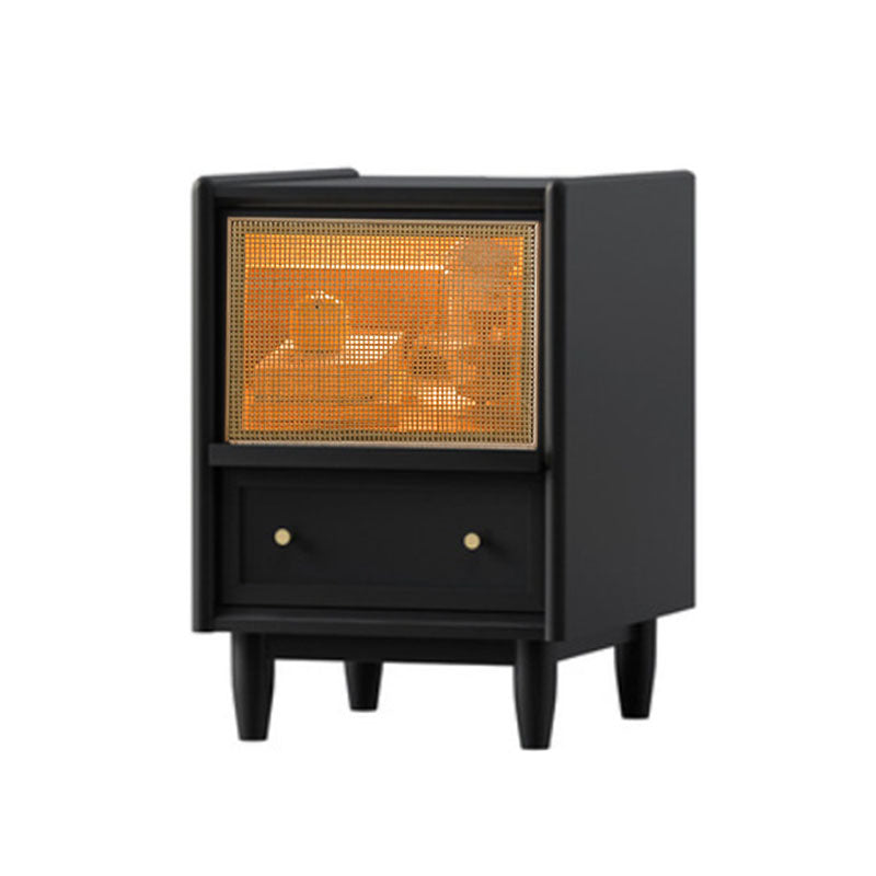 Zeitgenössischer Bett Nachttisch 2 Schubladen Akzenttisch Nachttisch