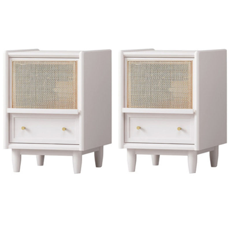 Zeitgenössischer Bett Nachttisch 2 Schubladen Akzenttisch Nachttisch