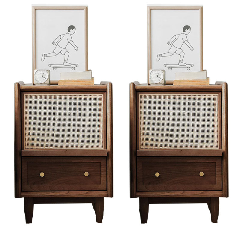 Zeitgenössischer Bett Nachttisch 2 Schubladen Akzenttisch Nachttisch