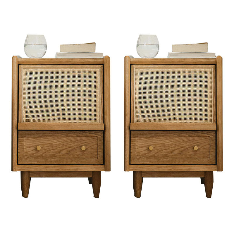 Zeitgenössischer Bett Nachttisch 2 Schubladen Akzenttisch Nachttisch