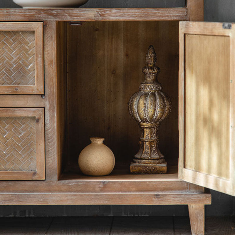 American Traditional Storage Chest Distressed Wood Storage Chest