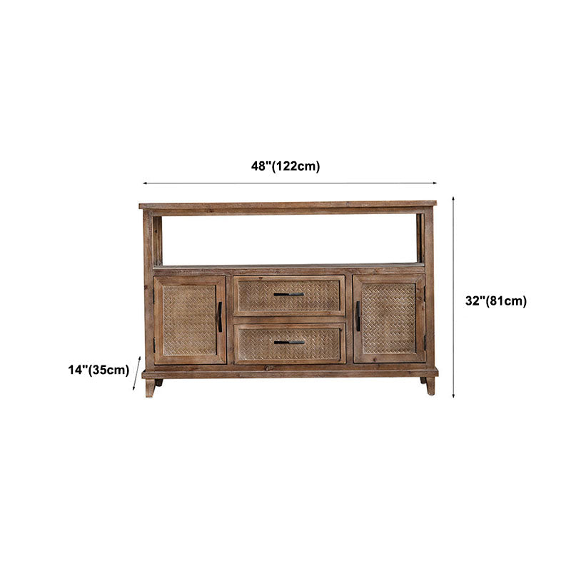 Cassa di stoccaggio tradizionale americano in difficoltà in legno.