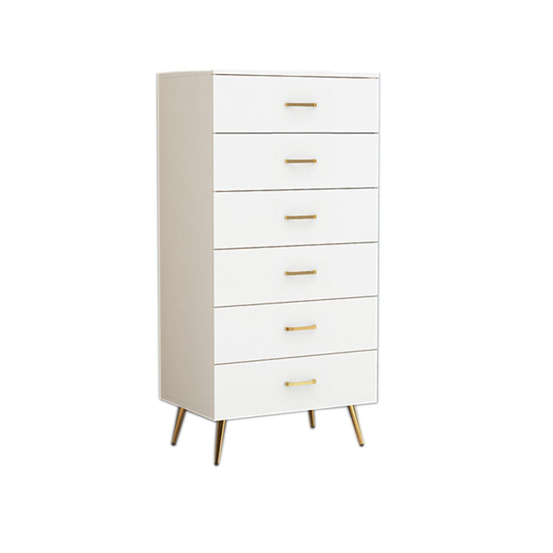 Klassieke glamour witte opbergkist verticaal houten dressoir voor slaapkamer
