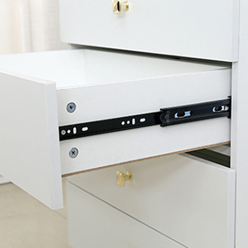 Klassieke glamour witte opbergkist verticaal houten dressoir voor slaapkamer