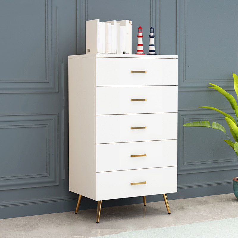 Klassieke glamour witte opbergkist verticaal houten dressoir voor slaapkamer