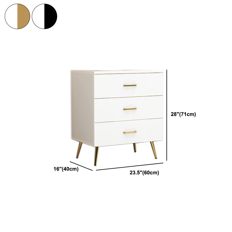 Klassieke glamour witte opbergkist verticaal houten dressoir voor slaapkamer