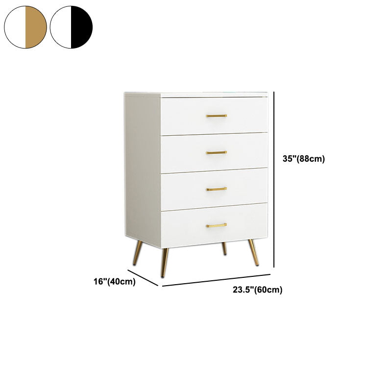 Klassieke glamour witte opbergkist verticaal houten dressoir voor slaapkamer