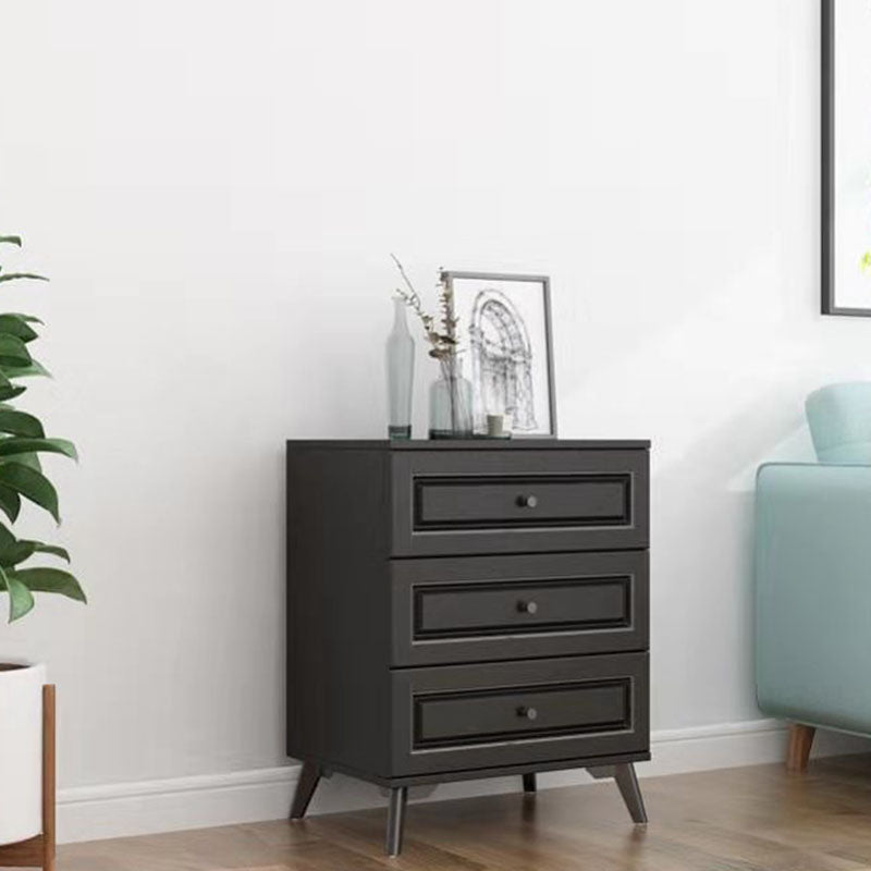 Eigentijdse zachte close laden opbergkast houten dressoir met metalen voeten