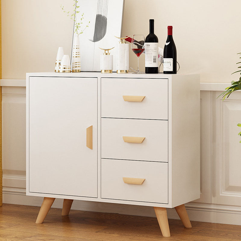 Contemporary Combo Dresser Wooden Bedroom Storage Chest Dresser with Drawers and Doors