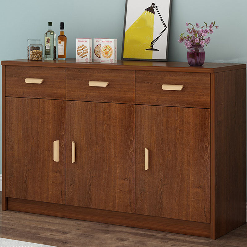 Contemporary Combo Dresser Wooden Bedroom Storage Chest Dresser with Drawers and Doors