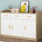 Contemporary Combo Dresser Wooden Bedroom Storage Chest Dresser with Drawers and Doors