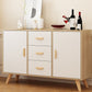 Contemporary Combo Dresser Wooden Bedroom Storage Chest Dresser with Drawers and Doors