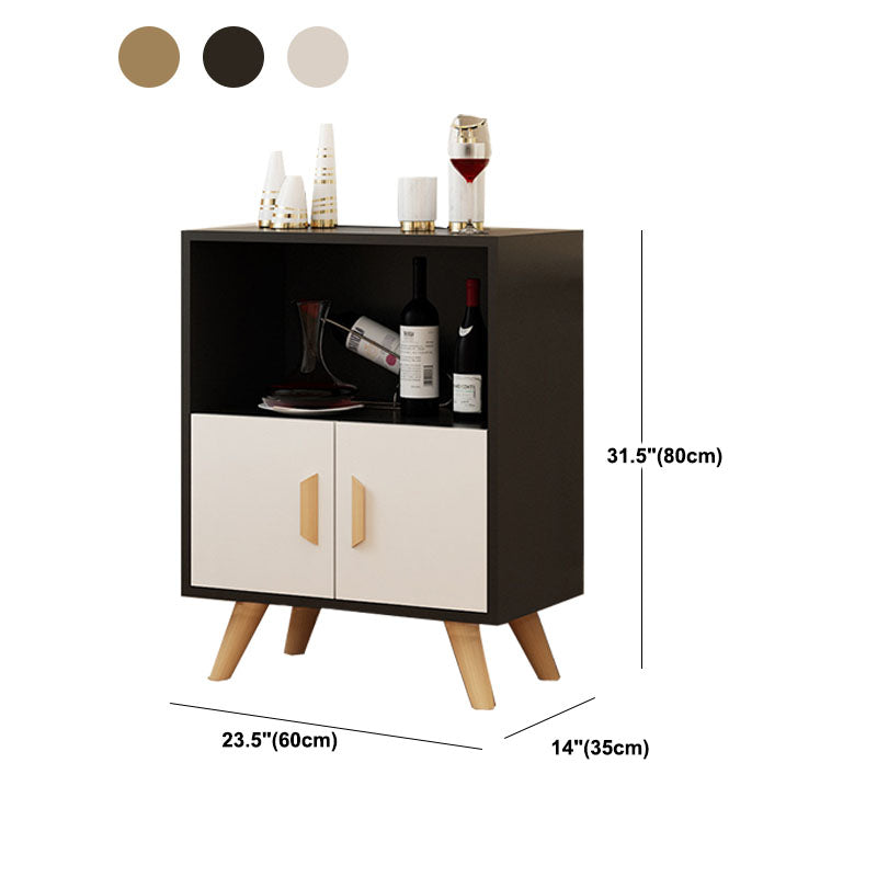 Zeitgenössische Combo -Kommode Holzschlafzimmer Aufbewahrungstorte mit Schubladen und Türen