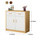 Contemporary Combo Dresser Wooden Bedroom Storage Chest Dresser with Drawers and Doors