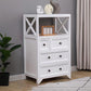 Contemporary Storage Chest Solid Wood Bedroom Storage Chest Dresser