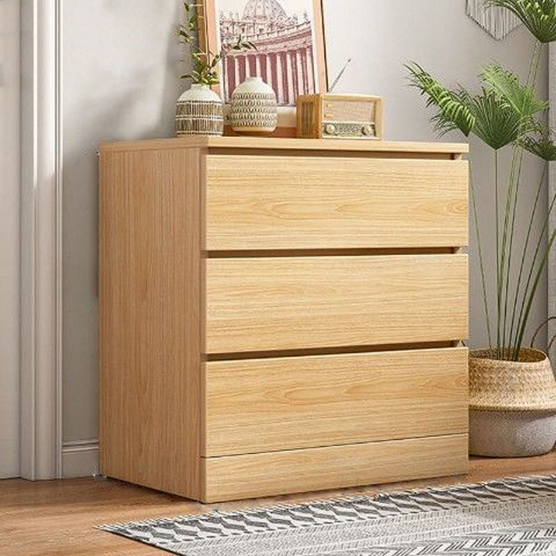 Contemporary Chest Dresser Wooden Storage Chest with Soft-Close Drawers 24"L x 16"W x 27"H Natural 3 Clearhalo 'Bedroom Furniture' 'Dressers & Chests' 'dressers_chests' 'furn' 'furn_dressers_chests' 'Furniture' 5799128