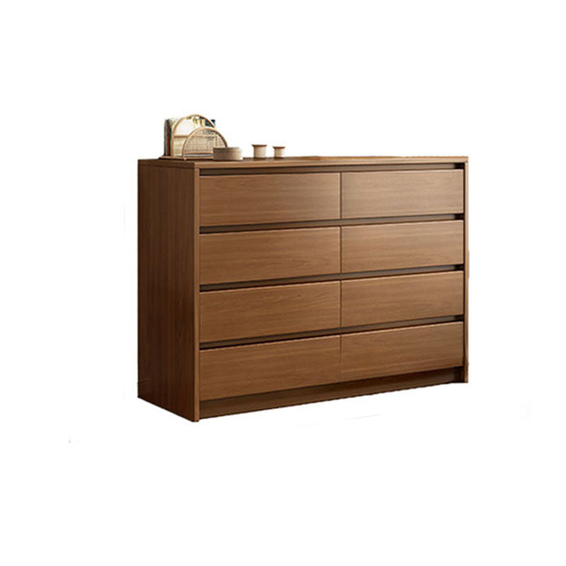 Contemporary Chest Dresser Wooden Storage Chest with Soft-Close Drawers 35"L x 16"W x 41"H Walnut 8 Clearhalo 'Bedroom Furniture' 'Dressers & Chests' 'dressers_chests' 'furn' 'furn_dressers_chests' 'Furniture' 5799160