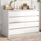 Contemporary Chest Dresser Wooden Storage Chest with Soft-Close Drawers 47"L x 16"W x 41"H White 8 Clearhalo 'Bedroom Furniture' 'Dressers & Chests' 'dressers_chests' 'furn' 'furn_dressers_chests' 'Furniture' 5799165