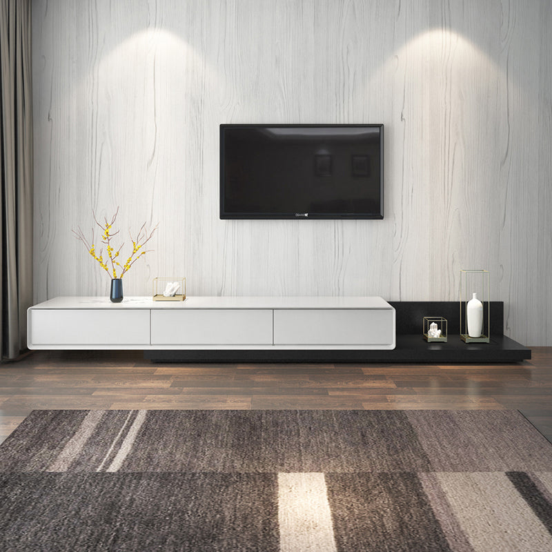 Console multimediale contemporanea Porta TV Console multimediale TV con 3 cassetti