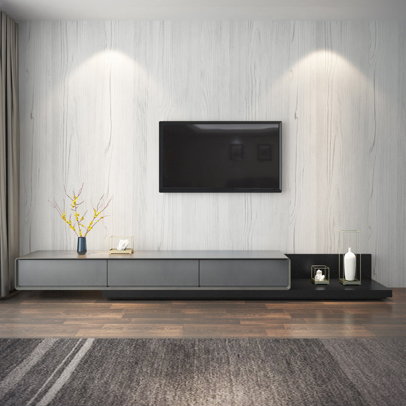 Console multimediale contemporanea Porta TV Console multimediale TV con 3 cassetti