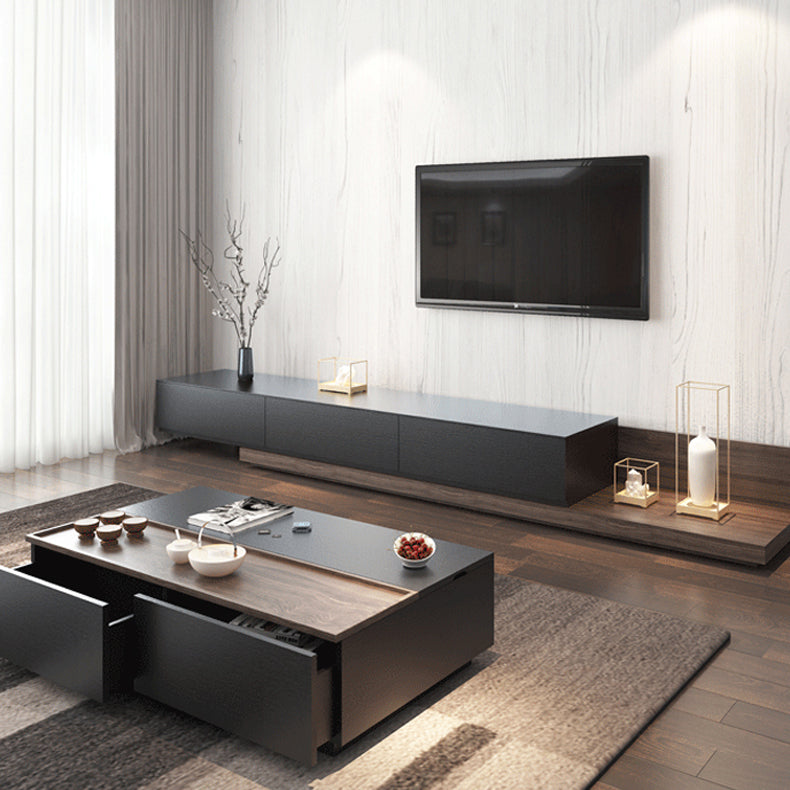 Console multimediale contemporanea Porta TV Console multimediale TV con 3 cassetti