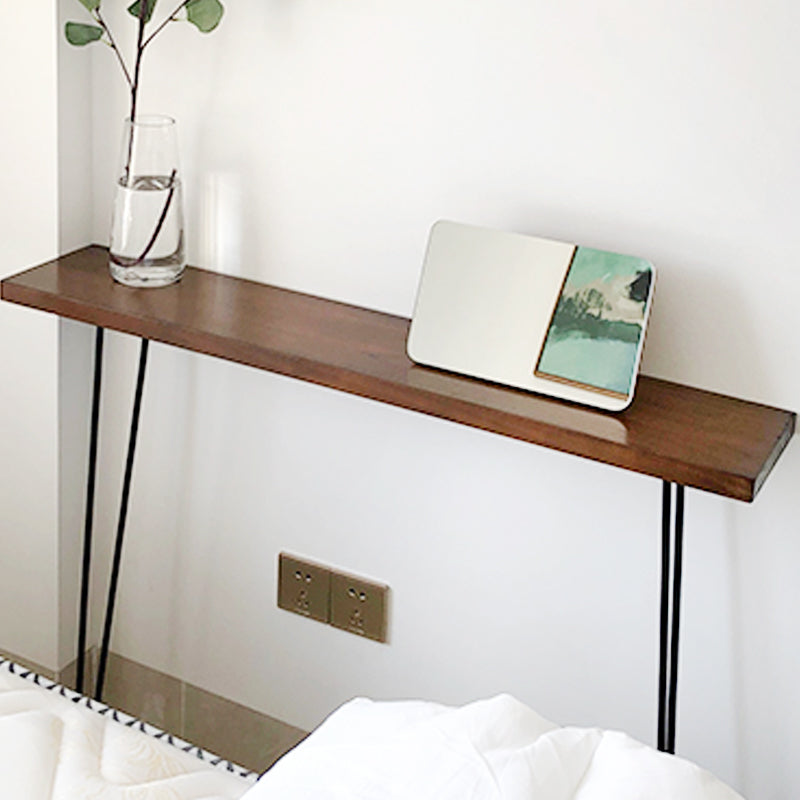 Tabella della console contemporanea pino tavolo da console rettangolo in legno massiccio