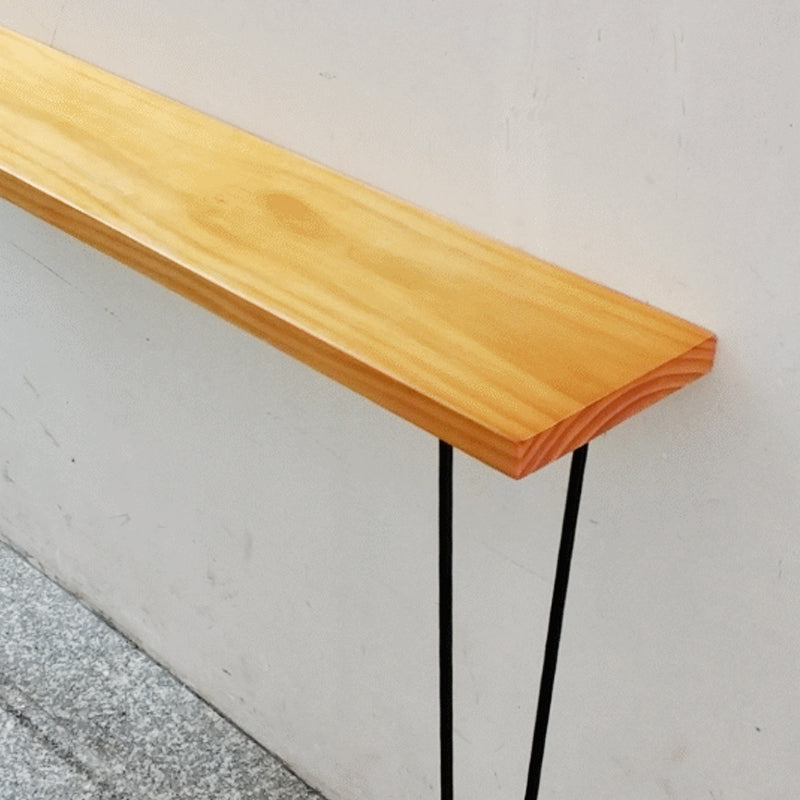 Tabella della console contemporanea pino tavolo da console rettangolo in legno massiccio