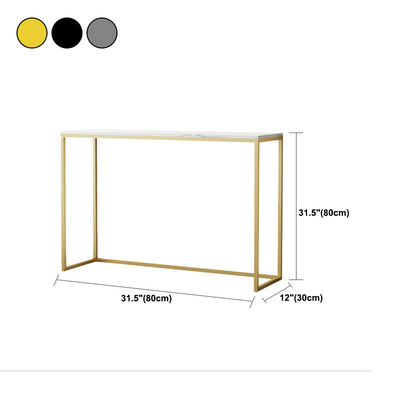 Tabella della console larga 11,8 pollici Rettangolo Metal End Table