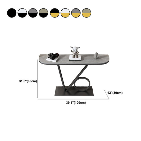 Console in ardesia glam Tabella console resistente alle macchie larghe 11,8 pollici