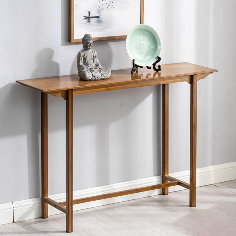 12" Wide Mid-Century Modern Console Table Solid Wood Console Sofa Table Clearhalo 'Console Tables' 'console_tables' 'Entry & Mudroom Furniture' 'furn' 'furn_console_tables' 'Furniture' 5799446