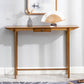 12" Wide Mid-Century Modern Console Table Solid Wood Console Sofa Table Clearhalo 'Console Tables' 'console_tables' 'Entry & Mudroom Furniture' 'furn' 'furn_console_tables' 'Furniture' 5799448
