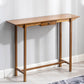 12" Wide Mid-Century Modern Console Table Solid Wood Console Sofa Table 39.4"L x 13.0"W x 32.3"H Drawers Included Clearhalo 'Console Tables' 'console_tables' 'Entry & Mudroom Furniture' 'furn' 'furn_console_tables' 'Furniture' 5799451