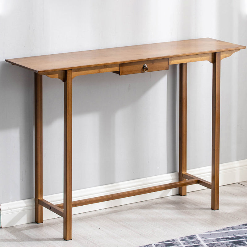 12" Wide Mid-Century Modern Console Table Solid Wood Console Sofa Table 47.2"L x 13.0"W x 32.3"H Drawers Included Clearhalo 'Console Tables' 'console_tables' 'Entry & Mudroom Furniture' 'furn' 'furn_console_tables' 'Furniture' 5799453