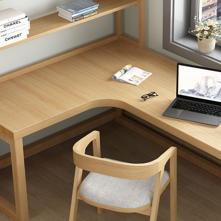 Bureau de bureau en bois minimaliste moderne 29,6 "H Hécrit du bureau pour le bureau et le salon