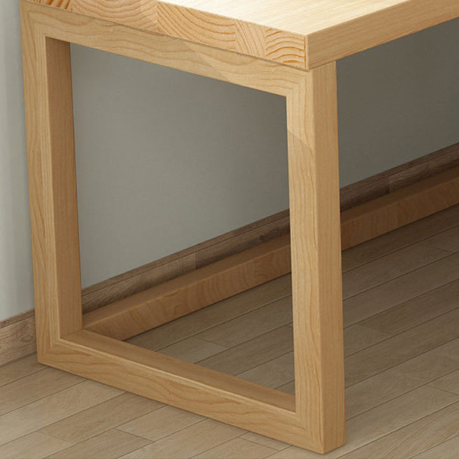 Desca da ufficio in legno minimalista moderno 29.6 "H Desk di scrittura per ufficio e soggiorno