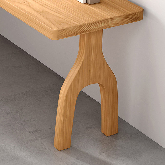 Contemporary Style L-Shape Home Wrting Desk Simple Solid Wood Working Writing Desk Clearhalo 'furn' 'furn_office_desk' 'Furniture' 'Office Desks' 'Office Furniture' 'office_desk' 5799743