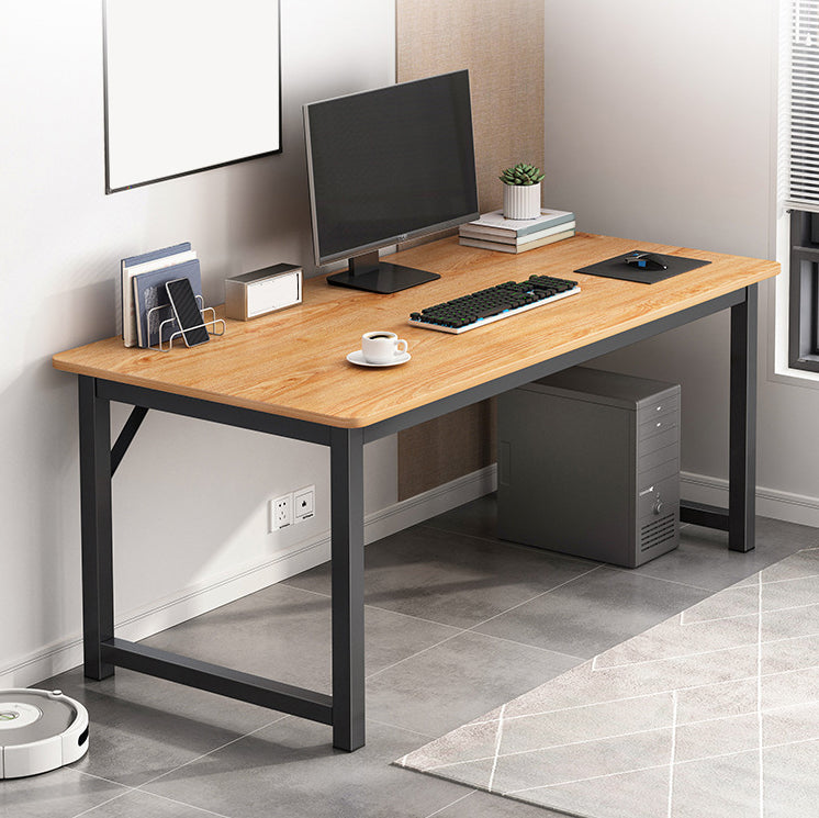 28.7 "H Desk di scrittura contemporanea rettangolare in legno da ufficio