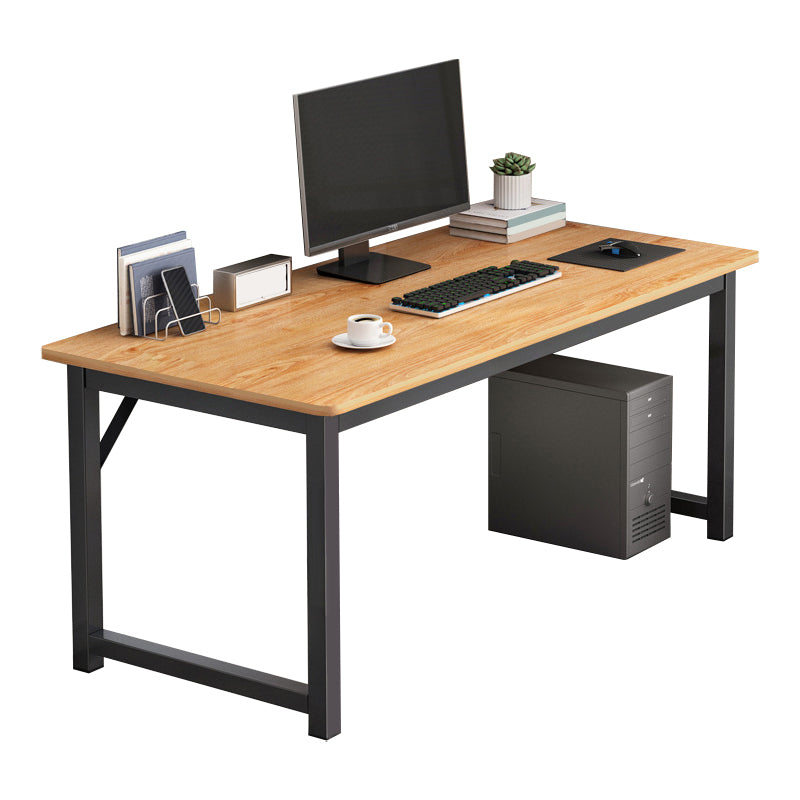 28.7 "H Desk di scrittura contemporanea rettangolare in legno da ufficio